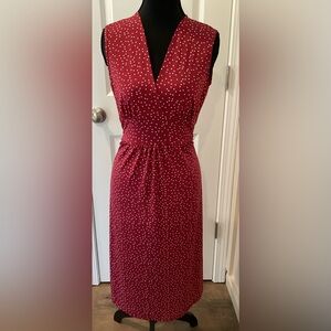 Jon & Anna Red and White Polkadot  Midi Dress